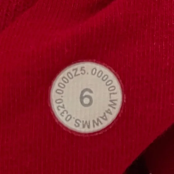Lululemon Scuba Hoodie Sweater Light Cotton Fleece Womens Size 6 Red Zip Up Cozy - Picture 6 of 16